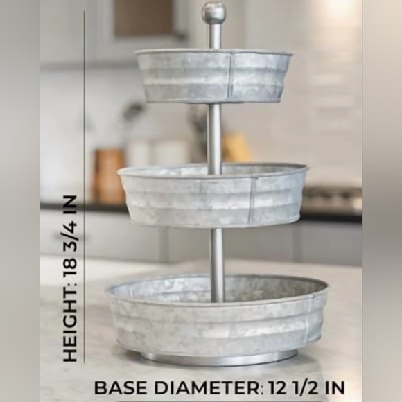 Three-Tiered Metal Stand - Picture 2 of 2